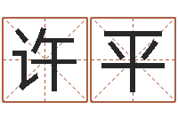 许平免费测名姓名得分-公司取名算命