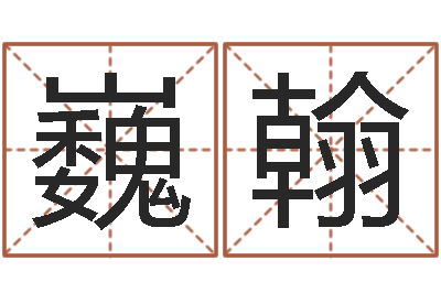 范巍翰鼠宝宝取名字姓沈-本命年祝福语