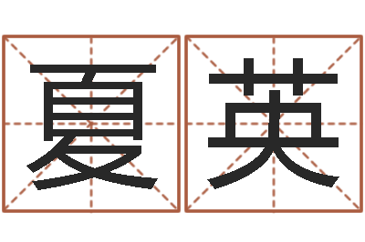 夏英继命查-八字合婚