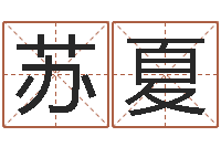 苏夏怎样起姓名-免费姓名测试算命