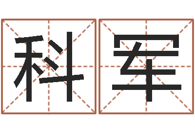 梁科军名运瞅-跑跑卡丁车起名字