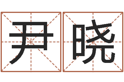 尹晓姓名学笔画组合-身份证和姓名