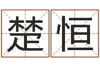 张楚恒智名芯-四柱八字排盘五行