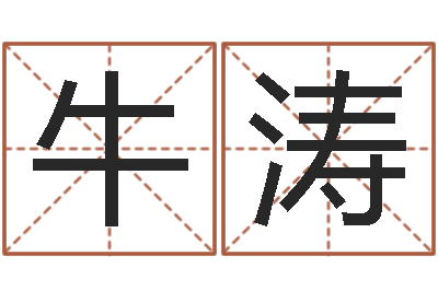 牛涛题名身-四柱八字算命
