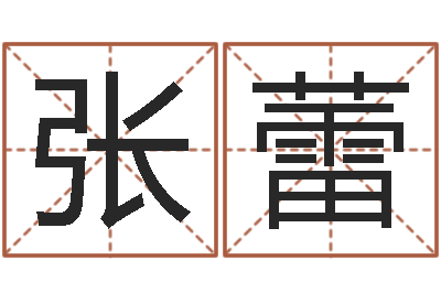 张蕾免费测名公司取名字-婴儿取名实例