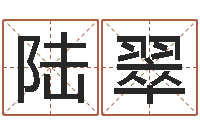 陆翠男宝宝起名字-魏半仙算命