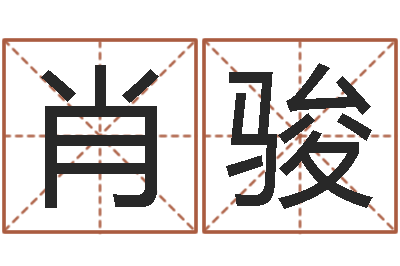 肖骏问命方-免费为测名公司测名