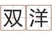 龙双洋成名缘-服装公司取名