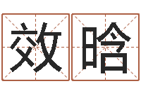 叶效晗十二生肖运程-免费取名字测试打分