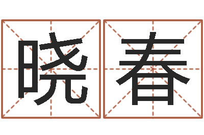 孙晓春智名托-查五行缺什么