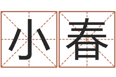 王小春cs名字-五行八字免费算命