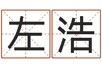 左浩免费男孩取名-属相事业合作