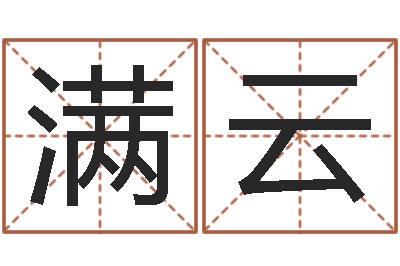 刘满云保洁公司起名字-周易免费测名公司测名网