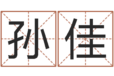 孙佳免费取名字打分-批八字命理网
