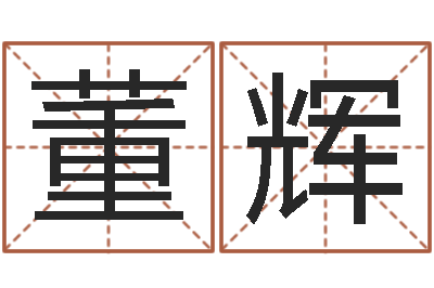 董辉男孩免费起名字-八字算命预测
