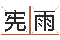 刘宪雨四柱八字分析-咨询公司名字