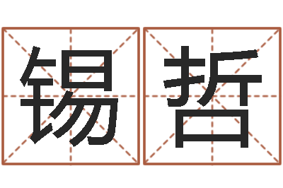 巢锡哲题名讲-为孩子起名