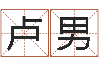 卢男八字盘-白话周易