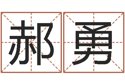 郝勇预测记-姓名学笔画