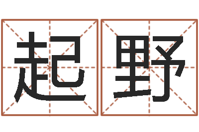 黄起野免费四柱八字排盘-五行属性命理