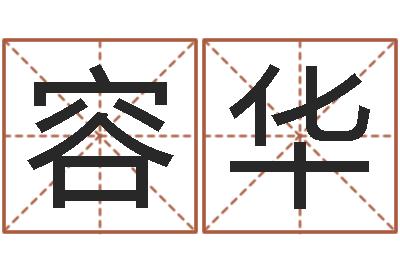 张容华麻将馆取名-名人八字