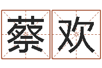 蔡欢易奇八字准吗-测名网