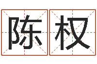 陈权查名打分-宝宝取名案例