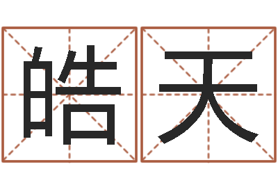 路皓天知名注-测试孩子名字