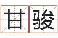 甘骏袁天罡八字称骨算命-姓名学打分