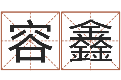 鲁容鑫八字费起名测名打分-装饰公司起名字