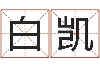 白凯免费起名字姓名-给名字打分软件