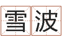 刘雪波82年大海水命-五行属火的字姓名解释