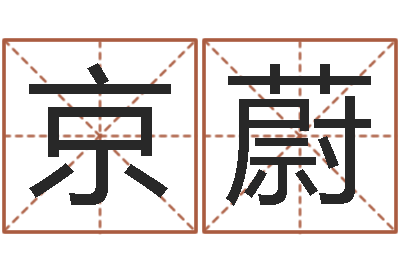 衣京蔚店铺取名-小孩取名打分