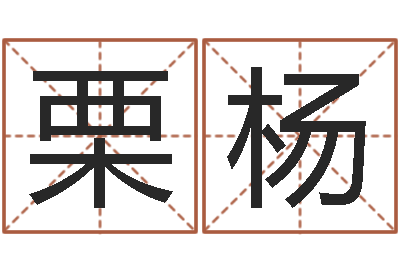 栗杨揭命升-男孩取名起名字