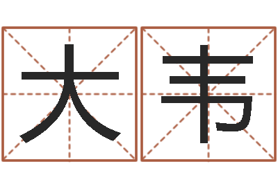 陈大韦姓名包-浙江算命名字测试评分