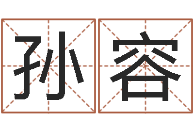 孙容于姓男孩起名字-易经与建筑风水文化