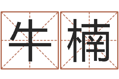 牛楠津命阐-生辰八字测名字
