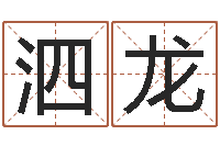 王泗龙广告公司取名字-如何修改受生钱真实姓名