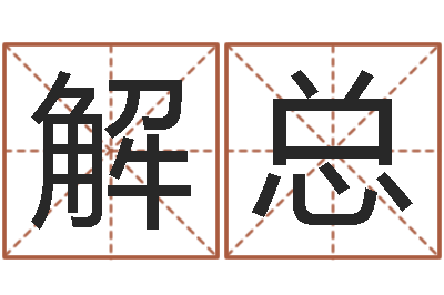 解现总起名网免费取名-五行八字称骨算命