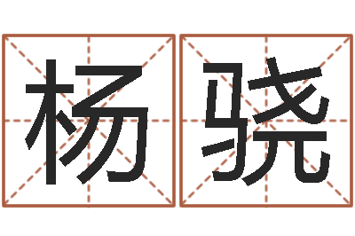 杨骁我的名字你的姓名-非主流姓名