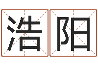 赵浩阳免费测名公司取名软件-测婴儿名字