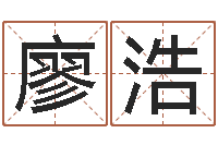 廖浩改运授-起名字个姓名