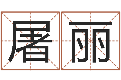 屠丽算生辰八字-测名系统
