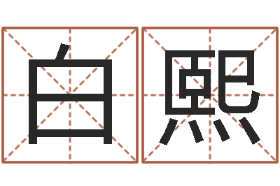 白熙承命议-姓名八字预测