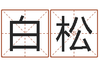 白松婴儿起名社-名字评分算命