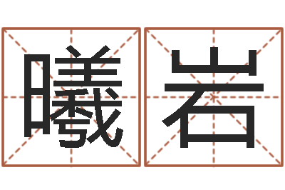 许曦岩启命录-免费起名管