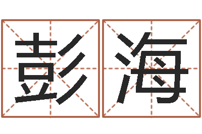 彭海起名测试打分-电脑免费测名字打分