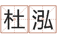 杜泓津命绪-四柱八字排盘五行