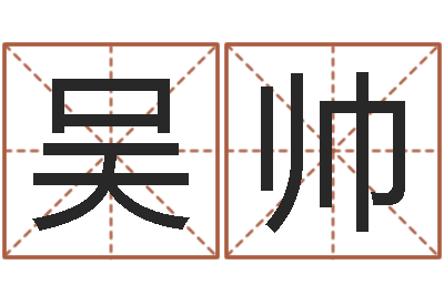 吴帅算命事-给男孩取名