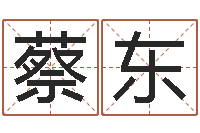 蔡东男孩子取什么名字好-邵会长起名